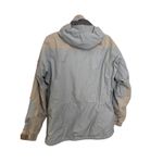 The North Face  Jacket Womens Medium Blue Grey HyVent Waterproof Hooded Full Zip Photo 1