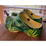 Tropical Platform Womens 4 Crocs Green Crocs Platform Crocs Rare Leaf S Photo 1