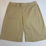 Merona  Women's Tan Stretch Flat Front Khaki‎ Chino Casual Shorts, Size 6 # Photo 0