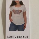 Lucky Brand  Size XXL Women's Butterfly Graphic T-Shirt, Marshmallow. New Photo 5
