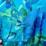 Eliza J Women's Floral One Shoulder Ruffle Cocktail Dress Blue Size 8 tiny flaw Photo 13