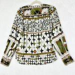 Cleobella  Maren Blouse Size Small Art Deco Print Organic Cotton Boho Photo 3