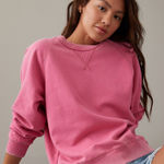 American Eagle Outfitters Pink Crewneck Sweatshirt Size Small Photo 0