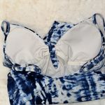 Time & Tru One Piece Swimsuit Blue & White Tie Dye Women’s Size M Medium 8 Photo 7