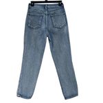 PacSun  SZ 25 Mom Jeans Mid-Rise Distressed Rips Pockets Medium Wash Blue Womens Photo 2