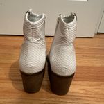 Dirty Laundry  Textured White Ankle Booties Photo 2