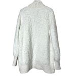 Anthropologie Knitted & Knotted Wool Blend Fuzzy Cardigan Sweater Size M White Size M Photo 9