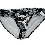 Lauren Ralph Lauren Bikini Bottoms SZ12 Swim NWT Deauville Paisley Hipster B&W Black Size 12 Photo 0