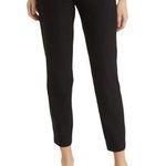Eileen Fisher  Stretch Crepe Slim Ankle Pants High Rise Casual Slit Black Medium Photo 0