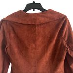 BLANK NYC SL8 by  Rust Brown Soft Faux Suede Zipper Moto Jacket Photo 7