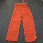 Anthropologie NWT  Amadi Women's Orange/Red Wide Leg Pants - Size M Photo 1