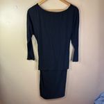 Babaton Aritzia‎  Friedan Jersey Wrap Dress Black Size Medium Office Career Wear Photo 7