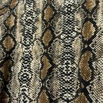 Harper Wren Snakeskin Cropped Tee Shirt Brown Photo 2