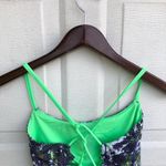 Lululemon  Women’s Tank Dancing Warrior Tank Green Purple Strap Athletic 6 Photo 3