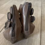 Preview International  Brown Leather Buckle Strappy Kitten‎ Heel Sandals 5.5 Photo 3