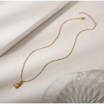 Gold Teddy Bear Pendant Necklace – 14K Plated Stainless Steel Chain Photo 2