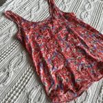 Free People  Blue and Pink Fitted Sleeveless Tank Top Photo 9