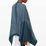 Lululemon  Here for Serenity Wrap Blue Sweater Shawl One Size OS Cashmere Blend Photo 1