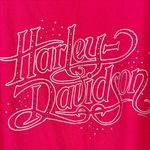 Harley Davidson  of Charlotte NC Bright Pink Women's Tee Top Size Small Photo 2