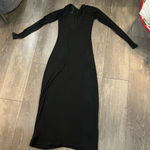 Aerie  Classic Black Long Sleeve Dress Photo 0