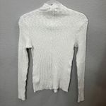 Anthropologie T.LA Ribbed Mock Neck Long Sleeve Top Cream Size Small Photo 6