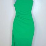 J.Crew  Ruched Vintage Rib Midi Dress in Kelly Green Size XS Photo 3
