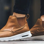 Nike Air Max Thea Mid Ale Brown Chelsea Sneaker Boots Lightweight Slip On Sz 9 Photo 0