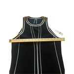 Anthropologie NWT Sleeveless Pointelle Sweater Dress Size MP Black & White Flare Photo 6