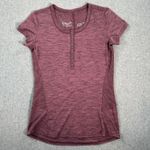 Kuhl Svenna Short Sleeve Henley Knit Top Women's Small Short Sleeve Purple 1820 Photo 0
