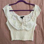 PacSun White Crop-Tie Top Photo 0