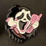 5/20$ Scream Ghost Face Ghostface Horror Kawaii Aesthetic Goth Enamel Pin Photo 1