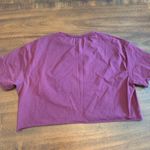 Alphalete  Logo T-Shirt Crop Top Women’s Medium Purple Lifestyle Fit Photo 1
