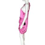 Mac Duggal Pink One Shoulder Puff Sleeve Ruched Dress 55971 Women’s Sz 12 Photo 4
