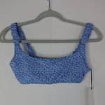 NEW FISCH Colombier Square Neck Bikini Top,‎ Blue, Medium Blue Photo 1