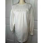ALLSAINTS NWT Harlow Utility Cotton Denim Dress White Long Sleeve Mini Size 2 Photo 1