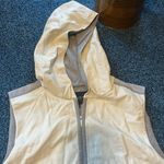 Lafayette 148 xl soft leather vest with hood and cotton lining casual sporty Gray Photo 3