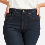 Everlane The Curvy Authentic Stretch High-Rise Skinny Jean Size 27 Dark Washed Photo 7
