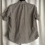 Alix of Bohemia Women's Kitsey Stripe Cotton Shirt XS Brown Photo 2