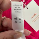 ANDIE Swim Size XXL The 90s Bikini Bottom Rib Terry Neon Hibiscus Pink NEW Photo 9