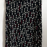 Vintage Polka Dot‎ Skirt, Y2K, Office Siren, Gothic, Witchy, Large Black Photo 0