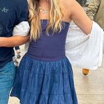 Sky to Moon Boutique Navy Blue Drop Waist Mini Dress Photo 1