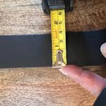 NWT Womens Black Faux Leather Belt Sparkling Rhinestone Oval Buckle Size S Chic Photo 3