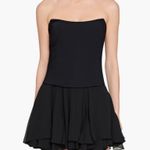 Amanda Uprichard  Airess Strapless Mini Dress Black Size XS Photo 0