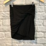 James Perse NWT  00 Black Twisted Jersey Knit Skirt Photo 1