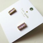 Kate Spade 🆕  Lilac Raising The Bar Stud Earrings Photo 1