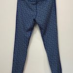 J. McLaughlin  Lottie Leggings Medium NWT $1285 Blue Chevron Geo Stretch Catalina Photo 1