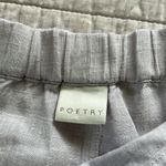 Poetry light grey Pull-On elastic waist Wide tapered Leg Linen pants 18/20” Photo 3