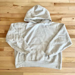 Aritzia tna heather grey oversized cropped blank hoodie Photo 0