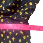 Claude Womens Small Vintage 1990s Black Yellow Polka Dot High Rise Flowy Shorts Black Photo 6