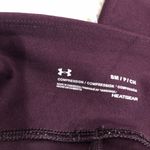 Under Armour Heatgear Compression Pocket Leggings Maroon Purple Small Photo 5